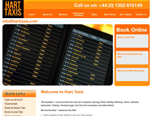 Tablet Screenshot of harttaxis.com